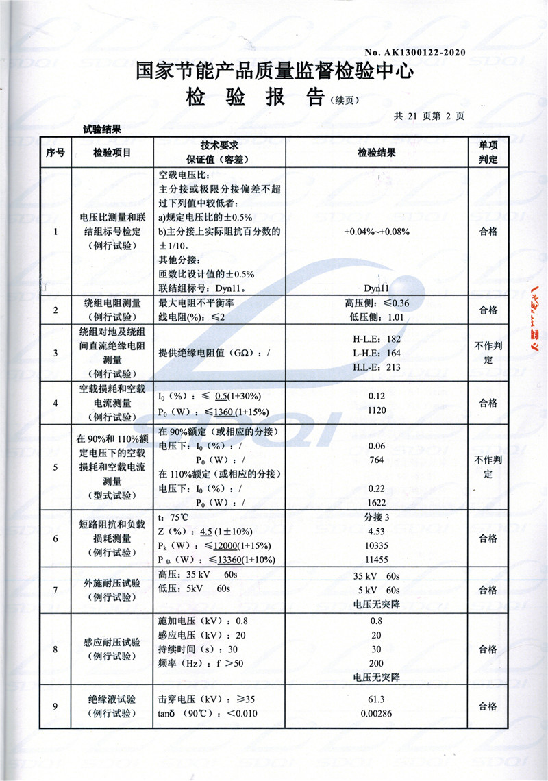 高低压试验报告-S11-1250安阳安阳安阳油浸式变压器-2.jpg